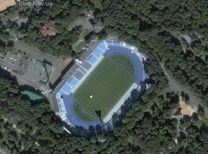 Київ. Стадіон "Динамо" ім. Лобановського. Вид з супутника