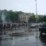 Динамівський фанатський марш у Києві перед матчем Шахтар - Динамо [27/05/07] Фінал КУ 