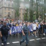Динамівський фанатський марш у Києві перед матчем Шахтар - Динамо [27/05/07] Фінал КУ 