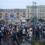 Динамівський фанатський марш у Києві перед матчем Шахтар - Динамо [27/05/07] Фінал КУ 