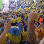 Українська трибуна на матчі у Гамбурзі зі збірною Саудівської Аравії